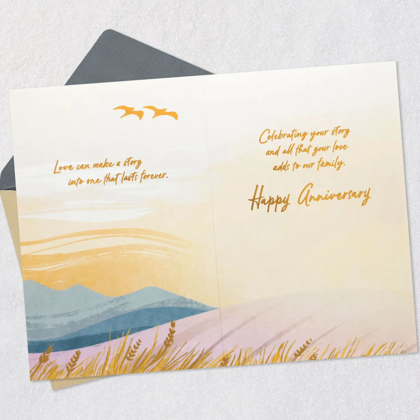 Celebrating Your Story of Love Anniversary Card for Parents