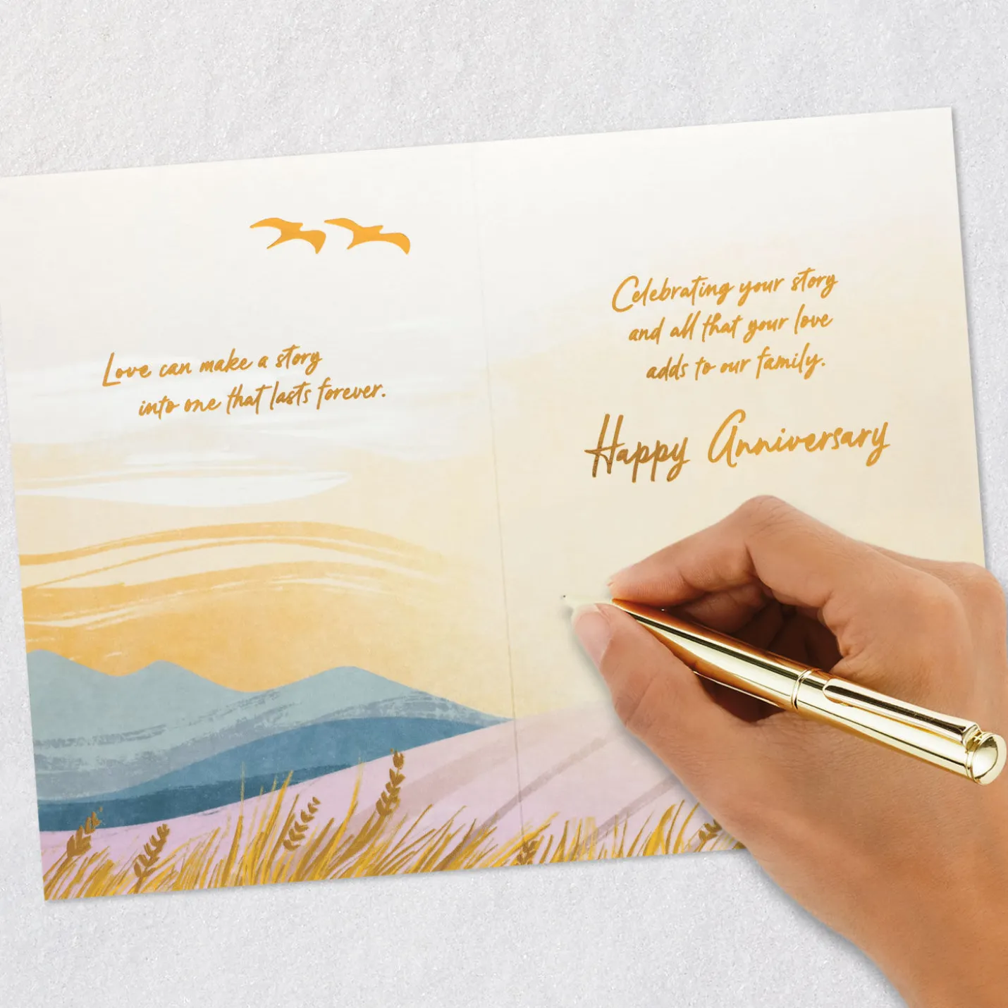 Celebrating Your Story of Love Anniversary Card for Parents