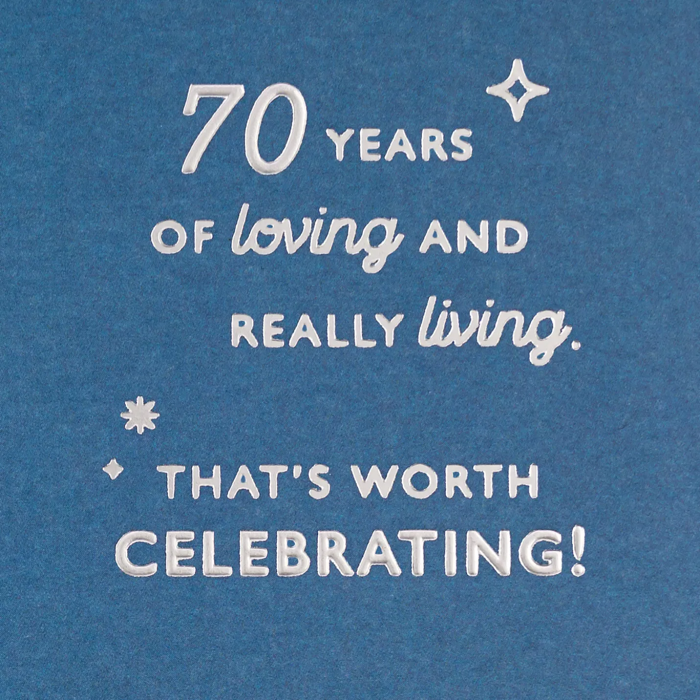 Celebrating You 70th Birthday Card