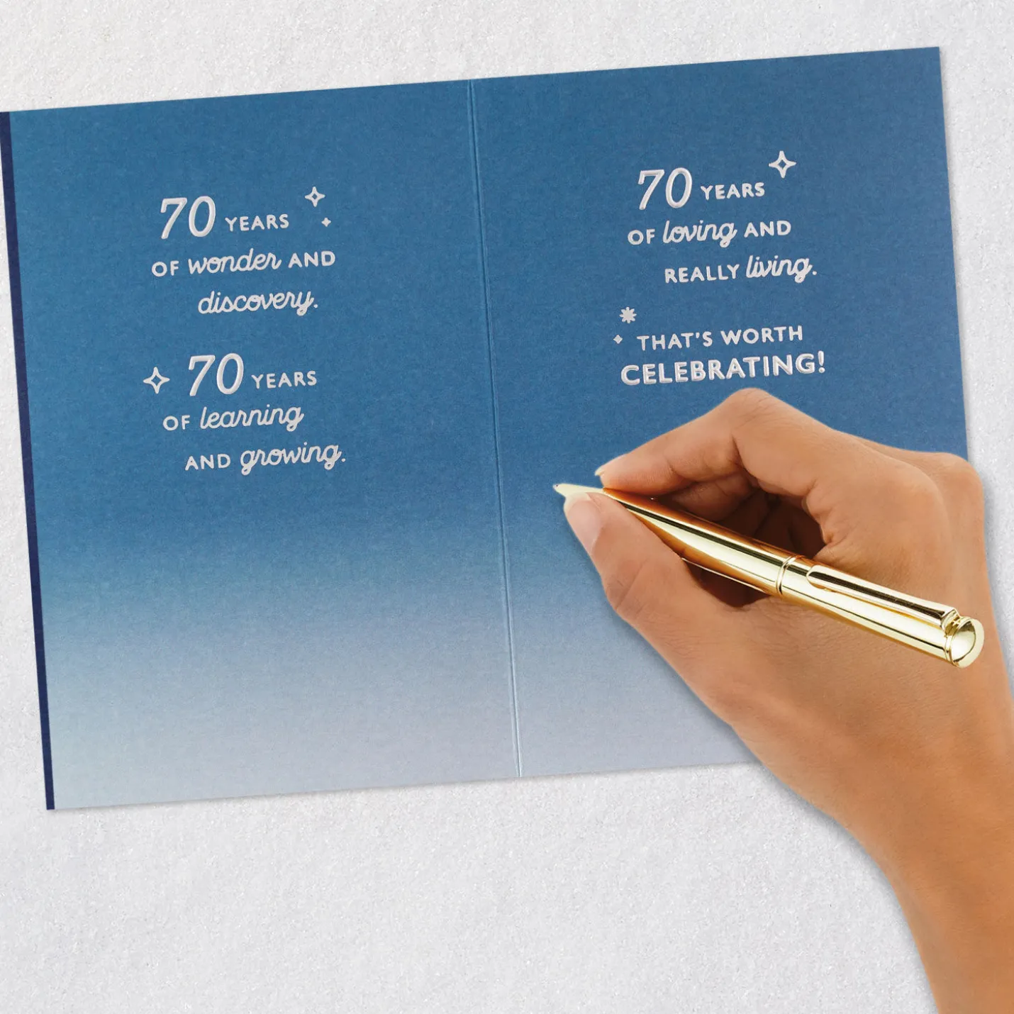 Celebrating You 70th Birthday Card