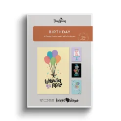 Celebrating You Today Assorted Religious Birthday Cards, Box of 12
