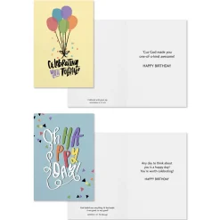 Celebrating You Today Assorted Religious Birthday Cards, Box of 12