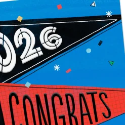 Celebrating You Today Pennants 2026 Graduation Cards, Pack of 10
