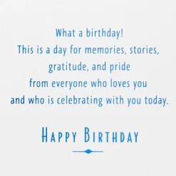 Celebrating You With Love, Gratitude and Pride 100th Birthday Card
