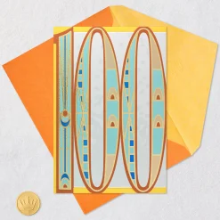 Celebrating You With Love, Gratitude and Pride 100th Birthday Card