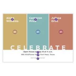 Celebratory Color Blocks Graduation Invitation