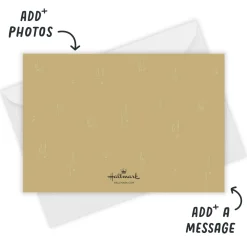 Celestial Flat New Year Photo Card