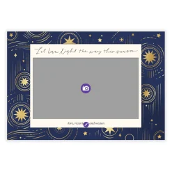 Celestial Light and Love Flat Holiday Photo Card