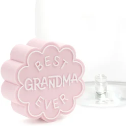 Charmers Best Grandma Ever Pink Silicone Charm