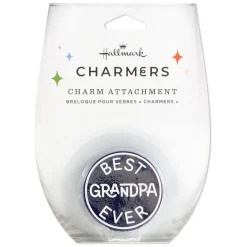 Charmers Best Grandpa Ever Silicone Charm, 1.7" H
