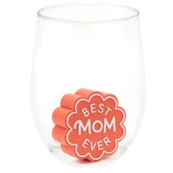 Charmers Best Mom Ever Coral Silicone Charm
