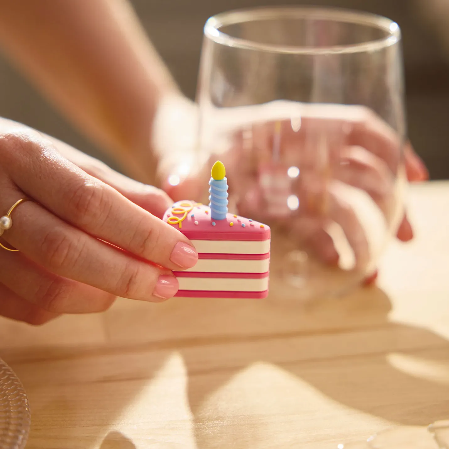 Charmers Birthday Cake Silicone Charm