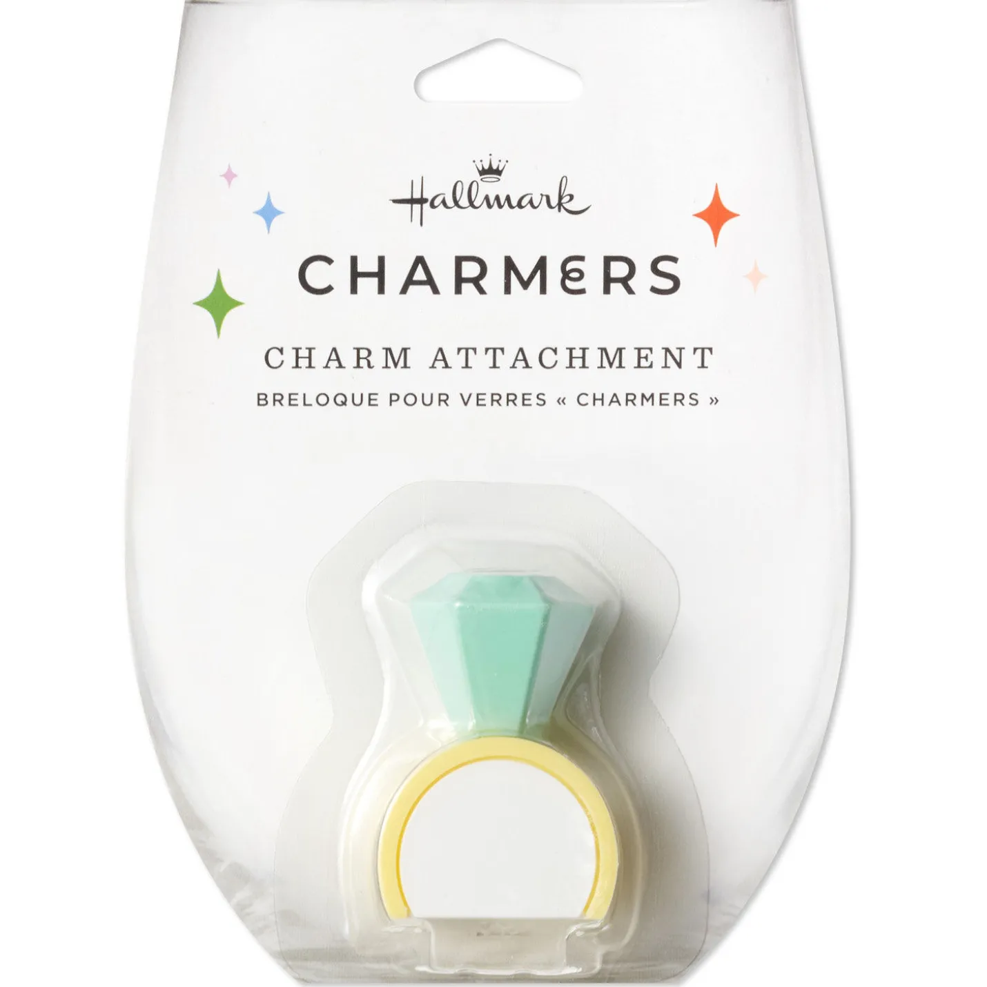Charmers Diamond Ring Silicone Charm, 1.8" H