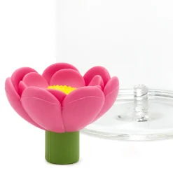 Charmers Pink Flower Silicone Charm