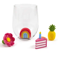 Charmers Pink Flower Silicone Charm