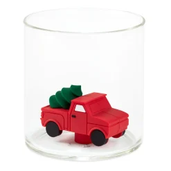 Charmers Red Truck With Tree Silicone Charm