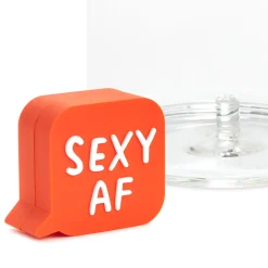 Charmers Sexy AF Funny Silicone Charm, 1.65" H