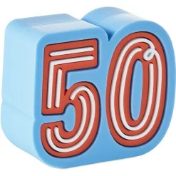Charmers 50th Birthday Silicone Charm
