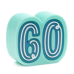 Charmers 60th Birthday Silicone Charm