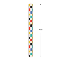 Checkered Cheer Tall Wrapping Paper Roll, 35 sq. ft.