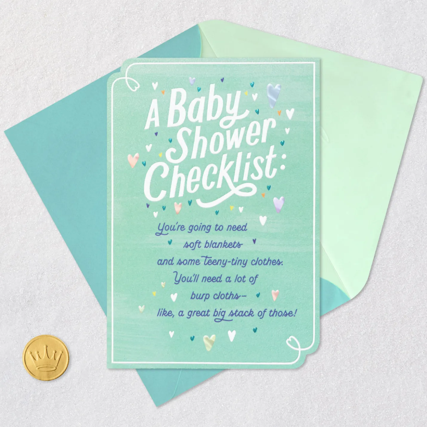 Checklist Baby Shower Card