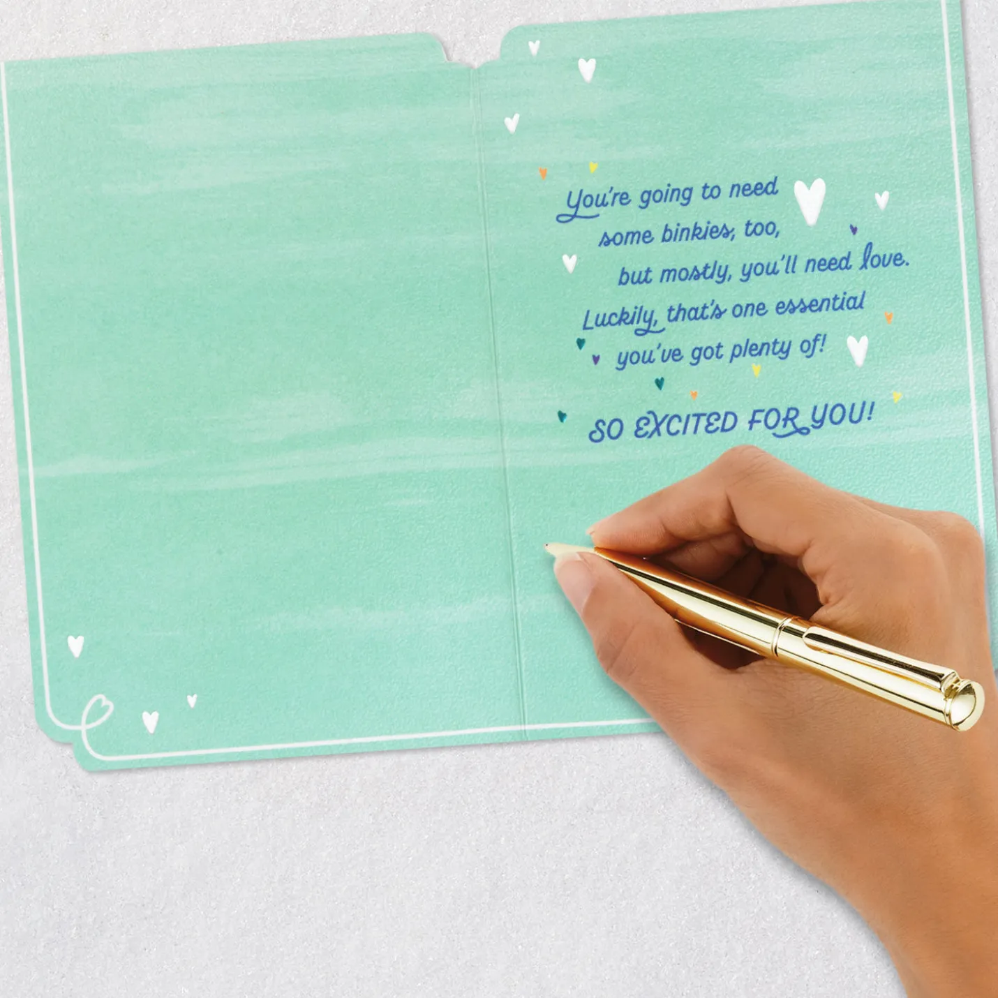 Checklist Baby Shower Card