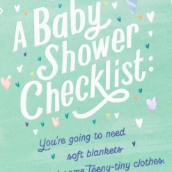 Checklist Baby Shower Card
