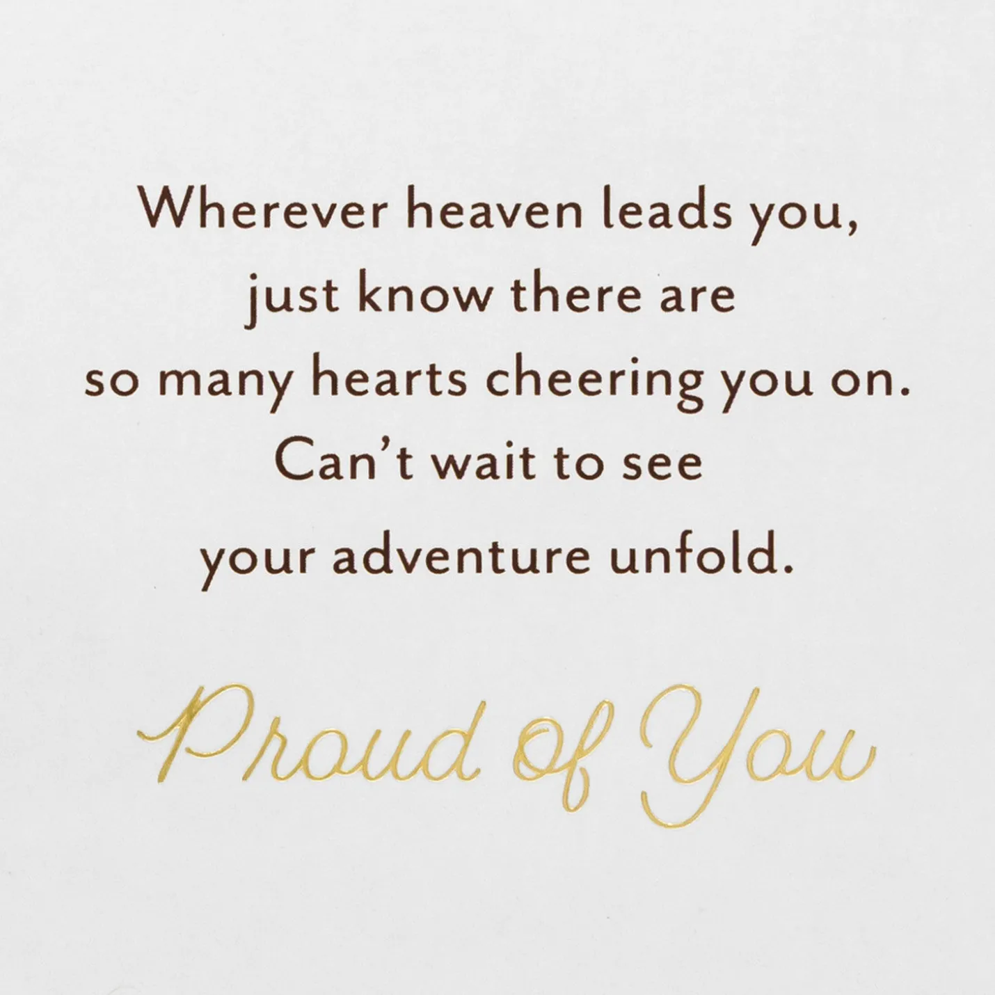 Cheering You On Religious Graduation Card for Daughter
