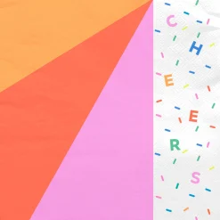 Cheers Color Burst Dinner Napkins, Pack of 20