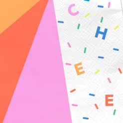 Cheers Color Burst Dinner Napkins, Pack of 20