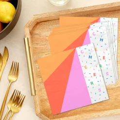 Cheers Color Burst Dinner Napkins, Pack of 20