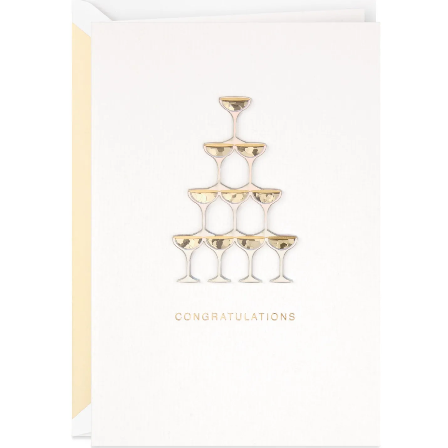 Cheers to a Lifetime of Happiness Wedding Card