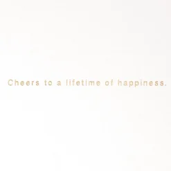 Cheers to a Lifetime of Happiness Wedding Card