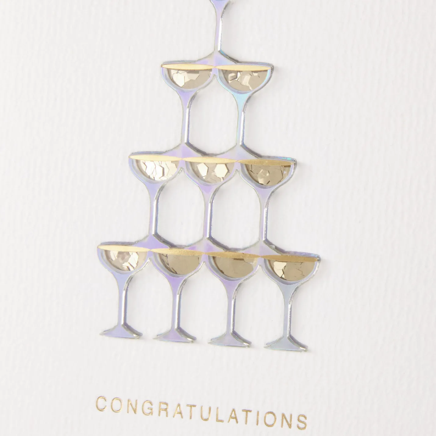 Cheers to a Lifetime of Happiness Wedding Card