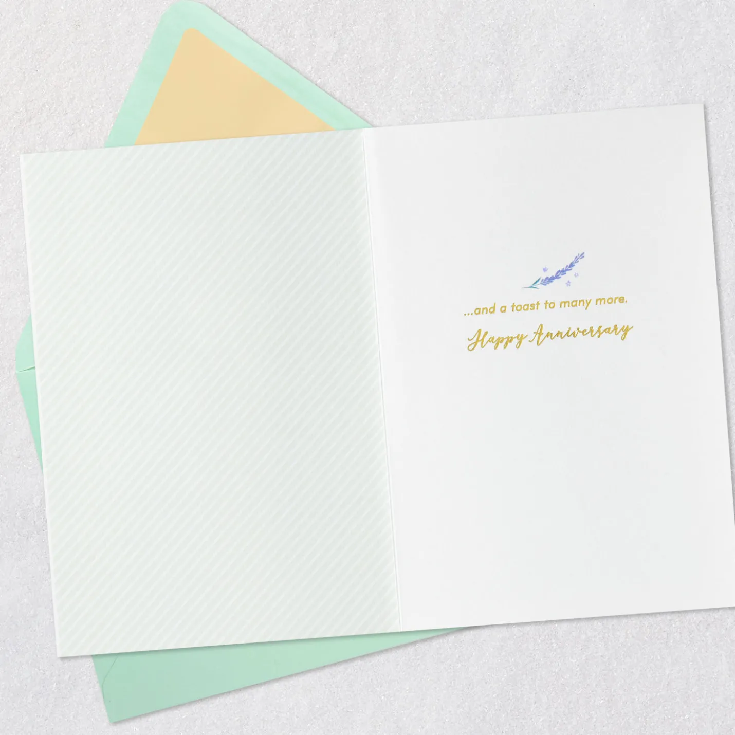Cheers to Another Year Anniversary Card