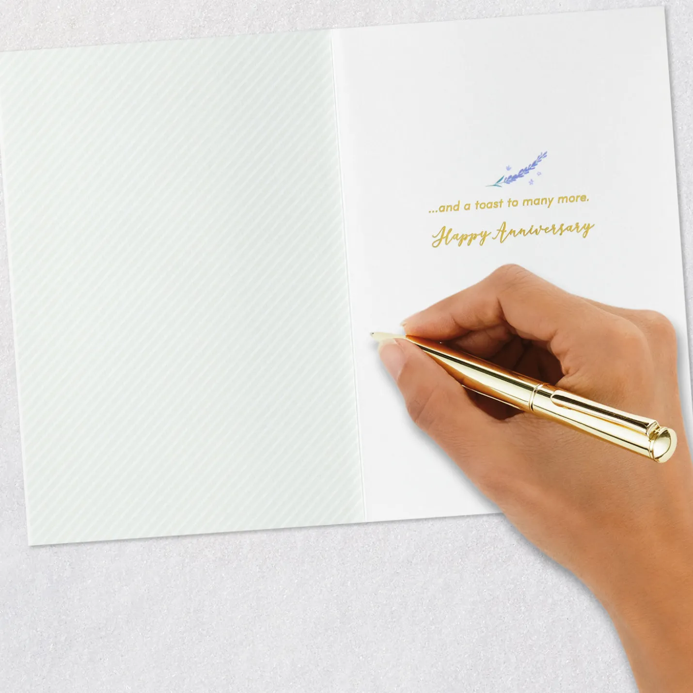 Cheers to Another Year Anniversary Card