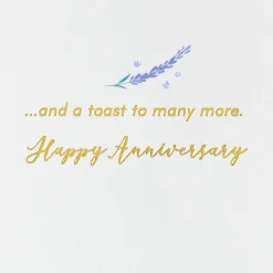 Cheers to Another Year Anniversary Card
