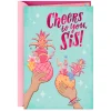 Cheers to Being Family and Friends Birthday Card for Sister