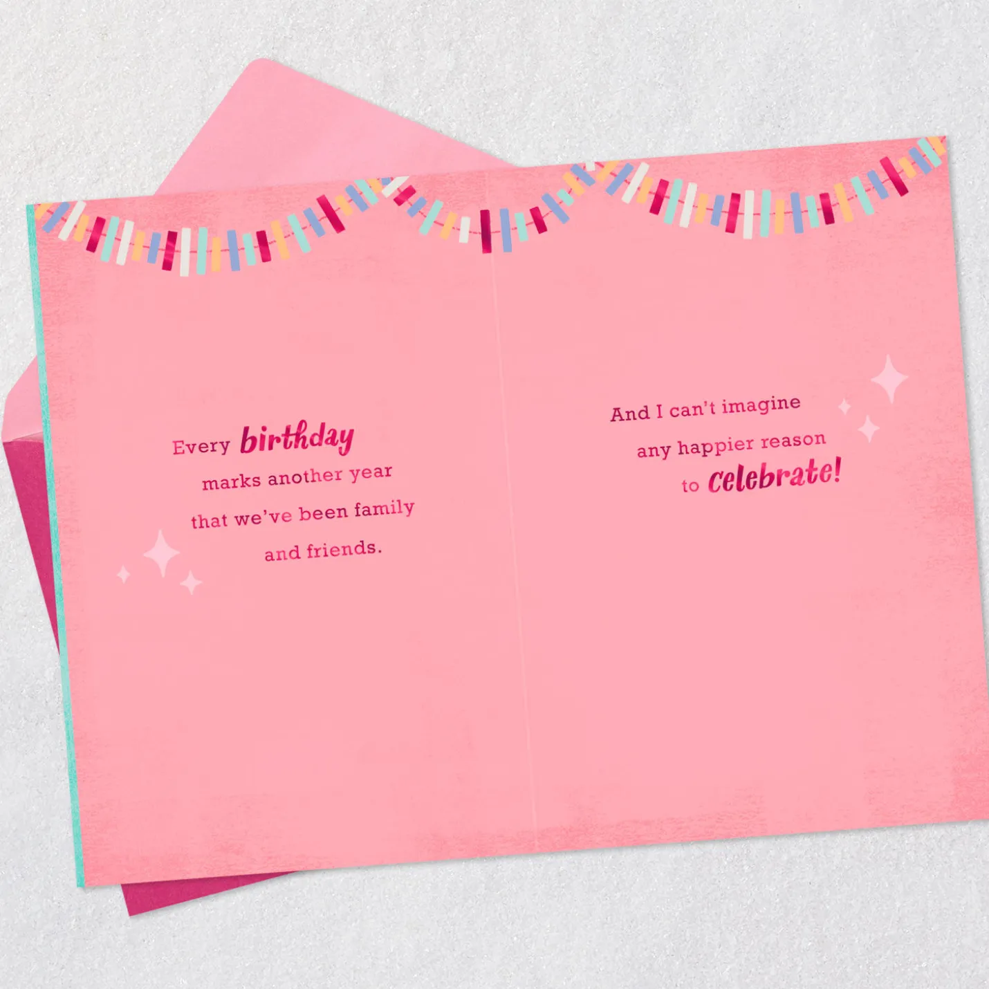 Cheers to Being Family and Friends Birthday Card for Sister