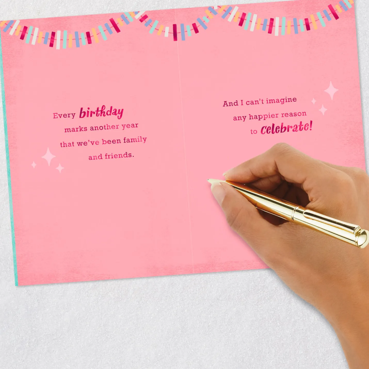 Cheers to Being Family and Friends Birthday Card for Sister