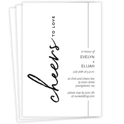 Cheers to Love Invitation