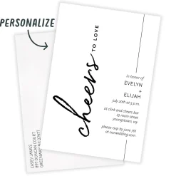 Cheers to Love Invitation