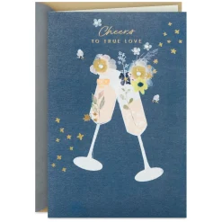 Cheers to True Love Anniversary Card