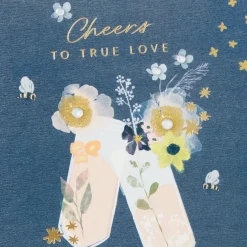 Cheers to True Love Anniversary Card
