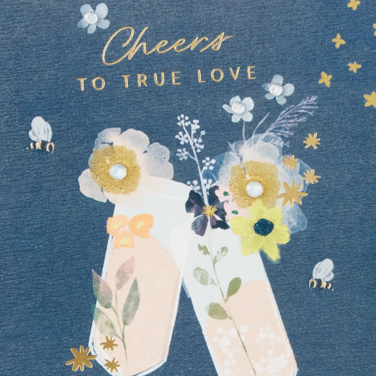Cheers to True Love Anniversary Card