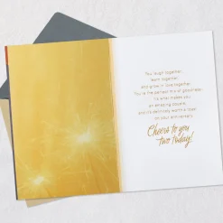 Cheers to You Two Anniversary Card for Couple