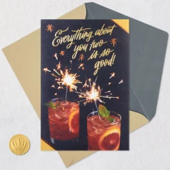 Cheers to You Two Anniversary Card for Couple