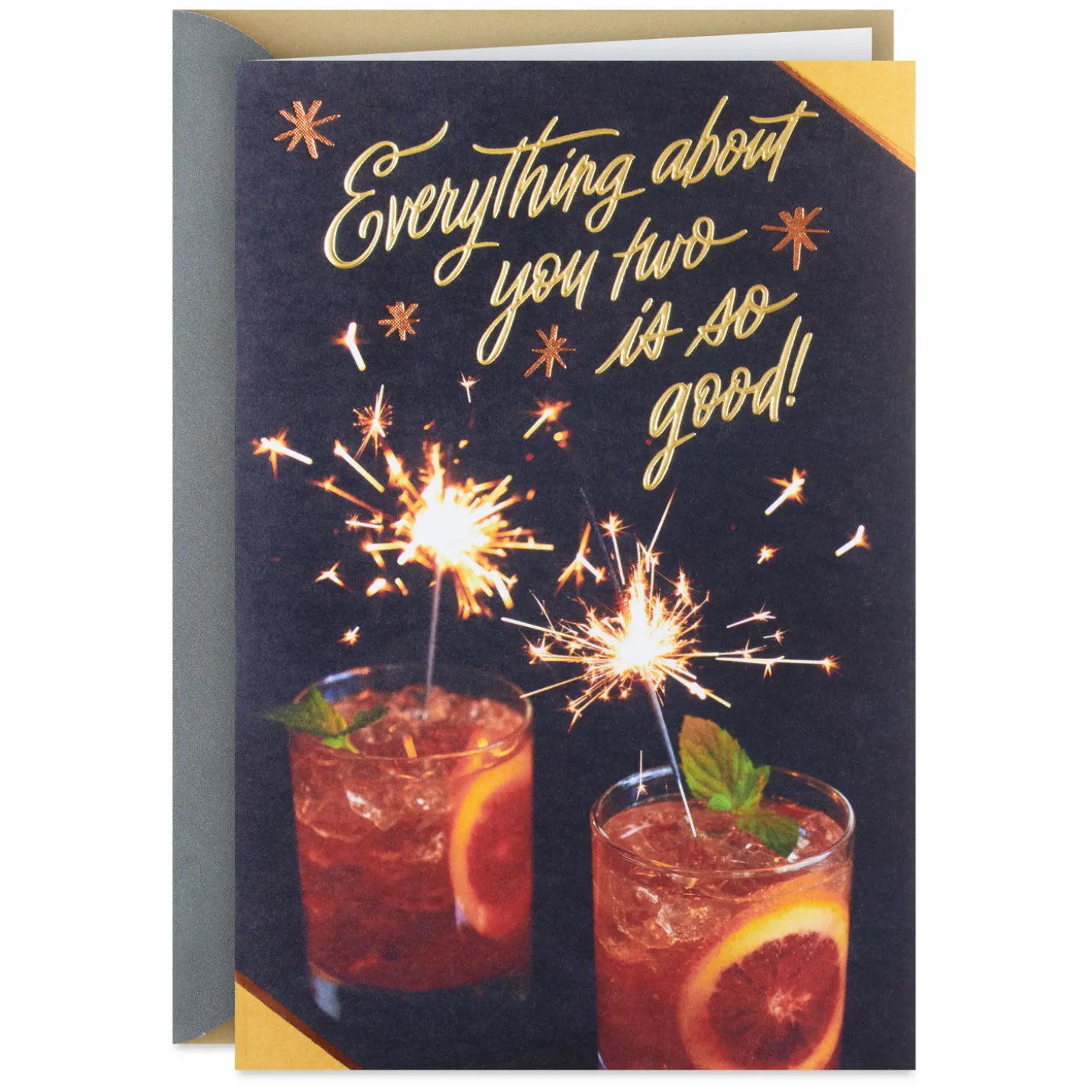 Cheers to You Two Anniversary Card for Couple