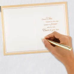 Cheers to You Two Wedding Card