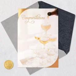 Cheers to You Two Wedding Card